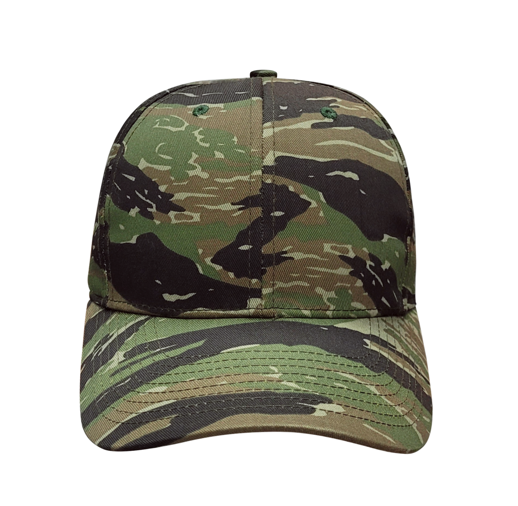 Tiger Green Camo 6 Panel Cap - KL100TG